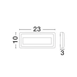 LUCES TERRASSA LE71439 prostokątna lampa ogrodowa