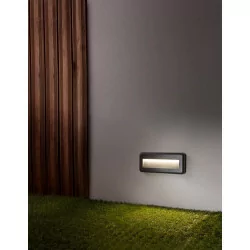 LUCES TERRASSA LE71439 rectangular garden lamp, light color 3000K