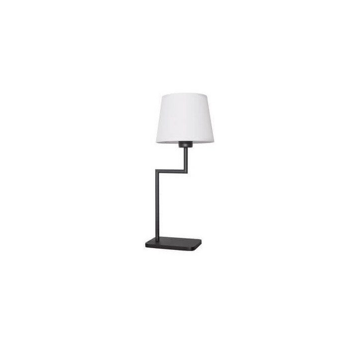 LUCES BIRUACA LE42265 lampka biurkowa E27 z abażurem w kolorze czarnym