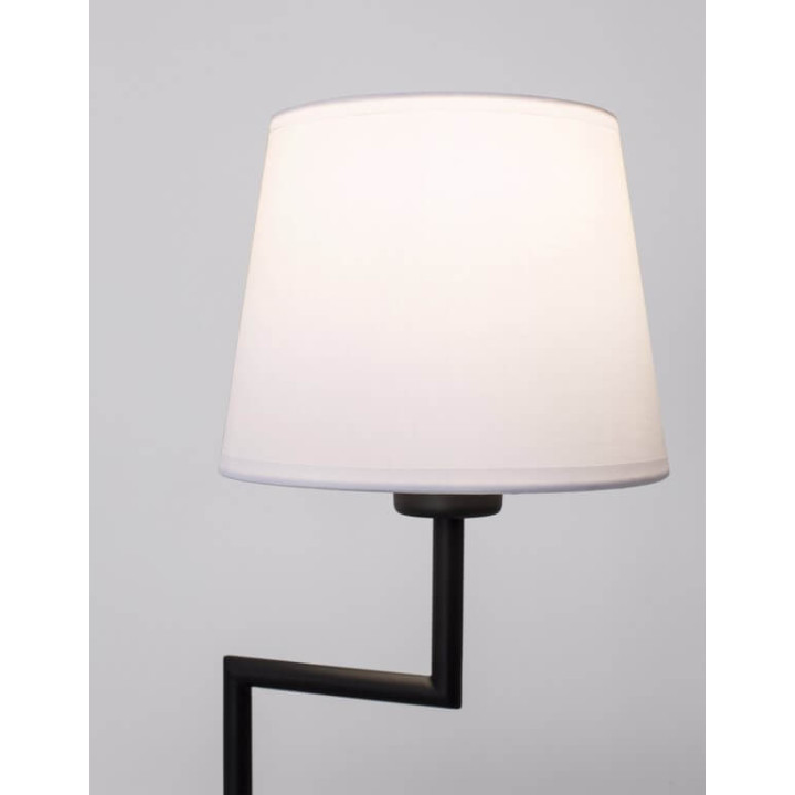 LUCES BIRUACA LE42265 lampka biurkowa E27 z abażurem w kolorze czarnym