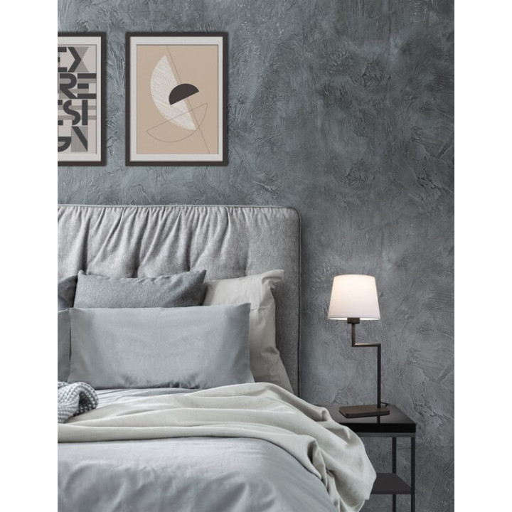 LUCES BIRUACA LE42265 lampka biurkowa E27 z abażurem w kolorze czarnym