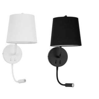 LUCES PUENTE wall lamp LED + E27 with a switch white black