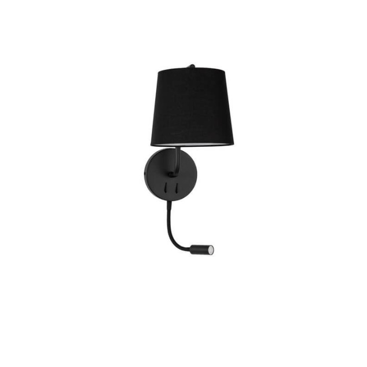 LUCES PUENTE wall lamp LED + E27 with a switch white black