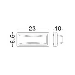 LUCES TERRASSA LE71435 outdoor lamp in the shape of a rectangle