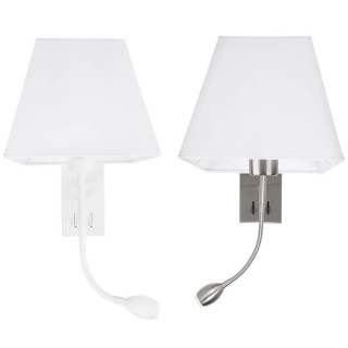 LUCES CACERES LE42280 LE42277 wall lamp LED + E27 black or silver