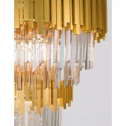 LUCES CAMPANA LE42284 hanging gold crystal lamp E14