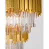 LUCES CAMPANA LE42284 hanging gold crystal lamp E14