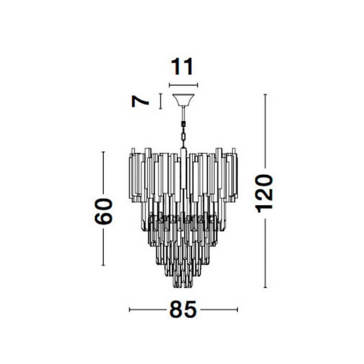 LUCES CAMPANA LE42284 wisząca lampa złota na żar&oacute;wki E14