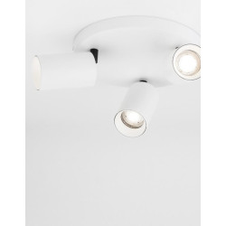 LUCES CLORINDA LE61464/5 ceiling lamp with 3 spotlights, white/black