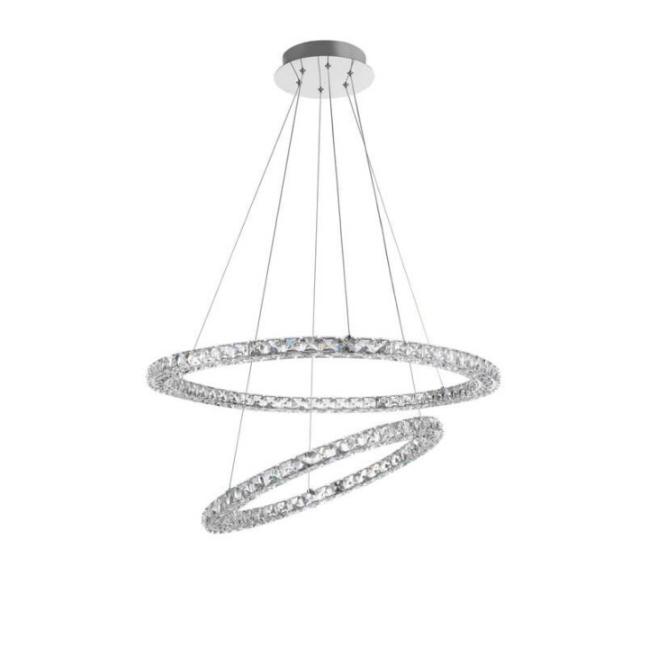 LUCES CERCEDA LE42314 wisząca LED ring 60W srebrna 3500K