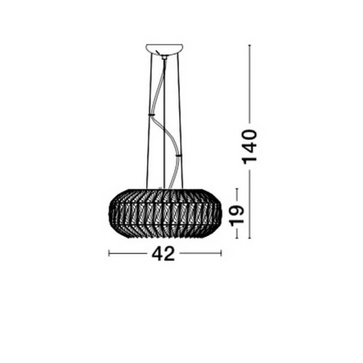 LUCES CHAJARI LE42322 Hanging  lamp G9 Cristal