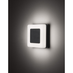 LUCES SABANETA LE71396/7 is a square wall lamp, white/black