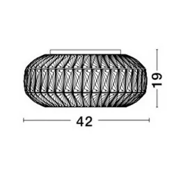 LUCES CHAJARI LE42321 lampa sufitowa kryształowa G9