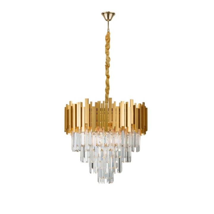 LUCES CAMPANA LE42285 wisząca złota lampa na żar&oacute;wki E14 LED