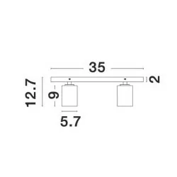 LUCES CLORINDA LE61468/9 lampa sufitowa z 3 reflektorami 10W