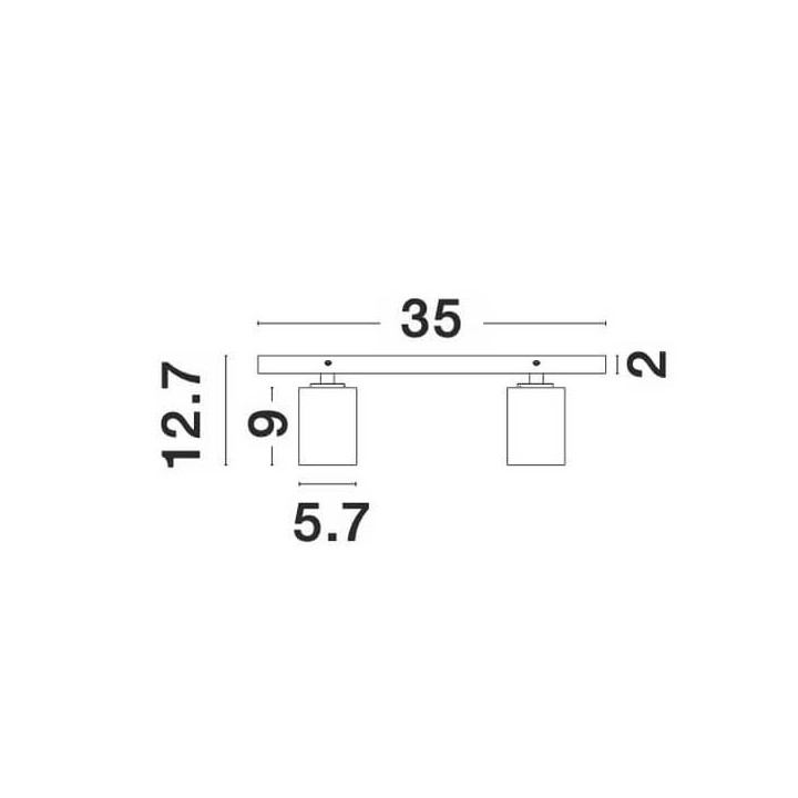 LUCES CLORINDA LE61468/9 ceiling lamp with 3 reflectors 10W