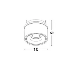 LUCES ALBACETE LE61359/60 lampa sufitowa aluminiowa regulowana