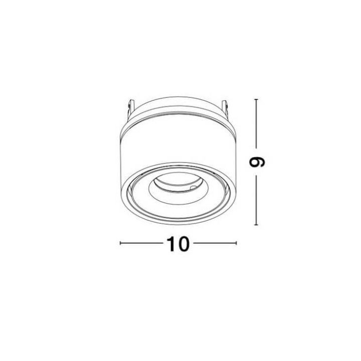 LUCES ALBACETE LE61359/60 lampa sufitowa aluminiowa regulowana