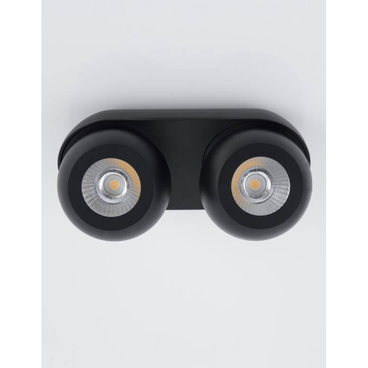 LUCES MALAMBO LE42453 wall lamp black 2x5W