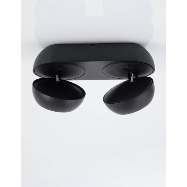 LUCES MALAMBO LE42453 wall lamp black 2x5W