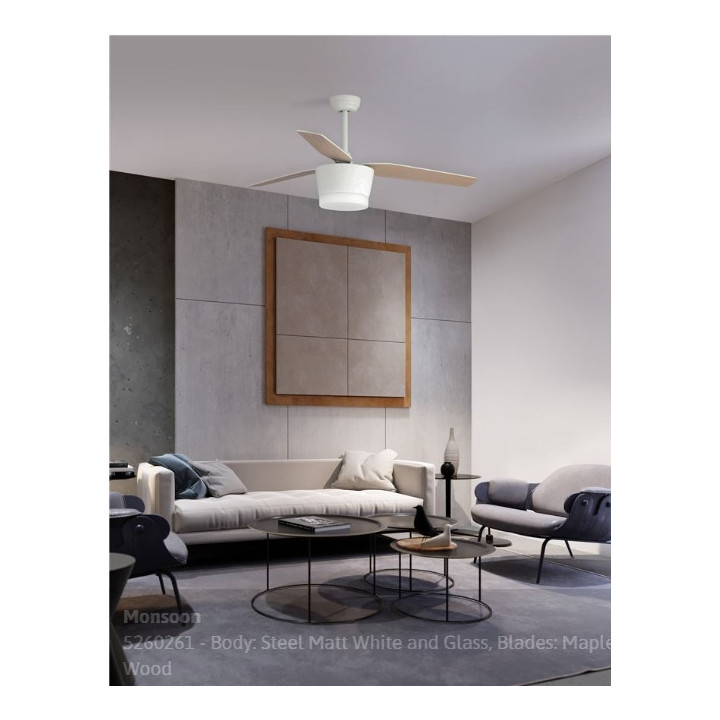 LUCES SEGUNDO LE42555, LE42556 wentylator sufitowy LED 18W