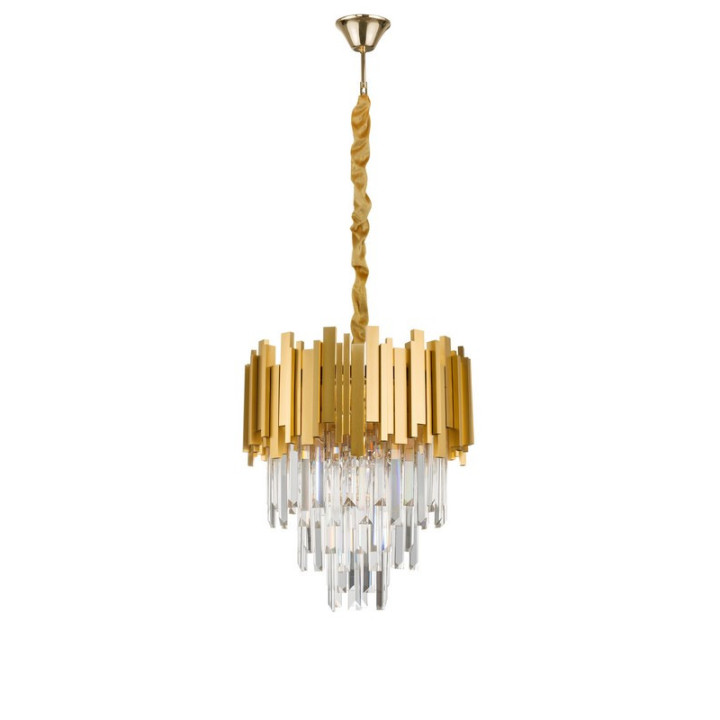 LUCES CAMPANA LE42286 złota lampa wisząca na wymienne żar&oacute;wki E14