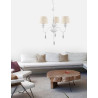 LUCES COROZAL LE42345 hanging lamp with 3 lampshades, base type: E14