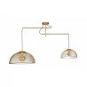 Maxlight CONCEPT P0454/5 hanging lamp with 2 lampshades, black/gold