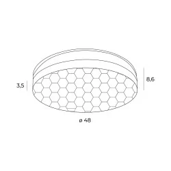 Maxlight SEKKO C0218 LED ceiling