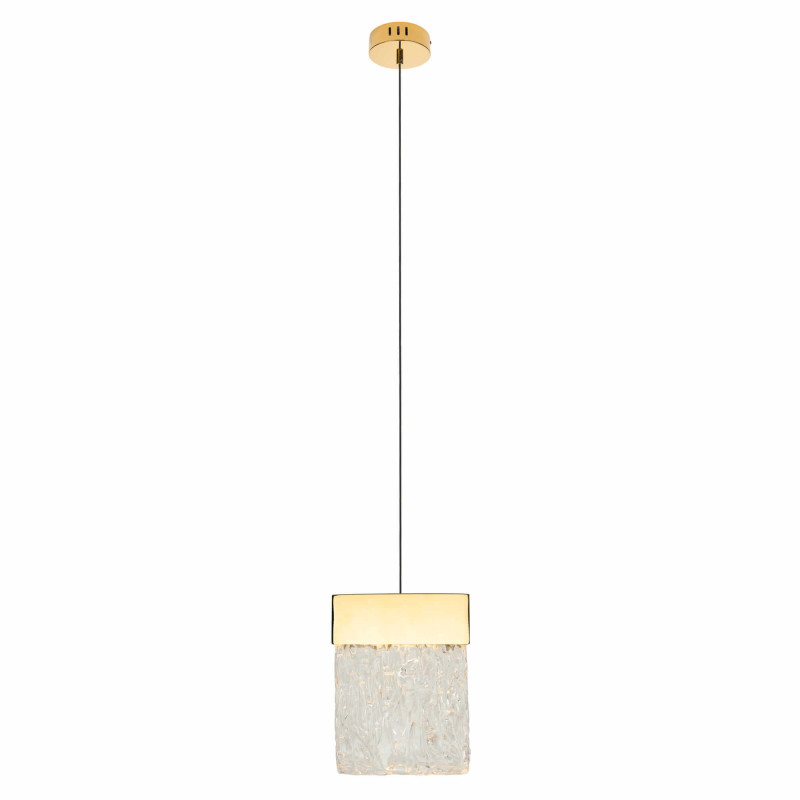 Maxlight VETRO P0428D gold hanging lamp with a round shade IP20