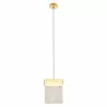 Maxlight VETRO P0428D gold hanging lamp with a round shade IP20