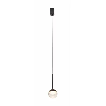 MAXlight ZOOM P0416 indoor black hanging lamp with a round shade MAXlight ZOOM P0416 indoor black hanging lamp with a round shade