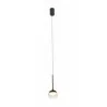 MAXlight ZOOM P0416 indoor black hanging lamp with a round shade