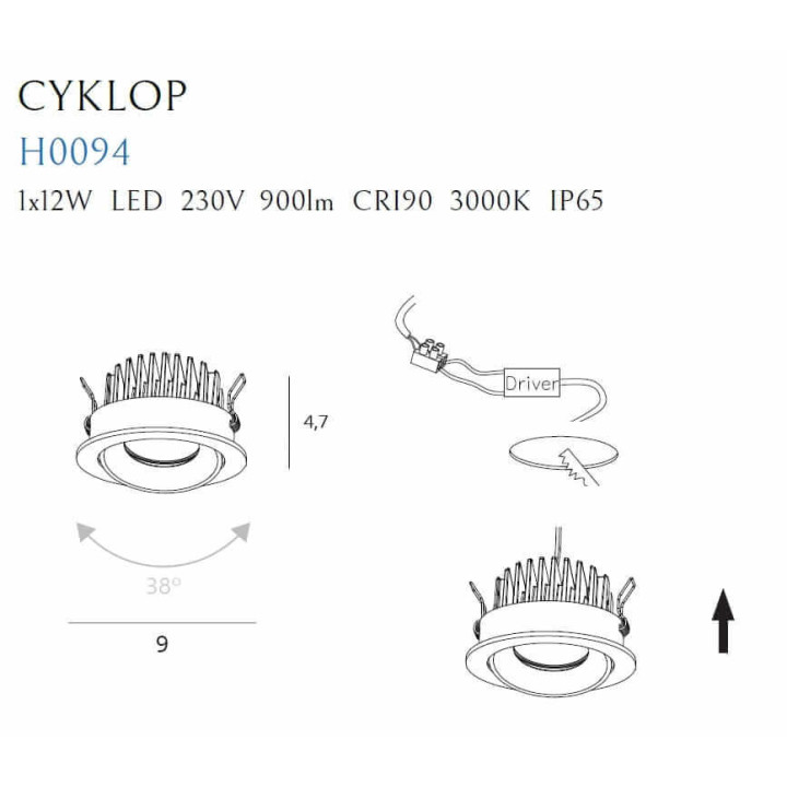 MAXLIGHT CYKLOP H0094, H0095