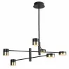 Maxlight PUMA P0404/5 hanging lamp black/gold LED 7W 3000K