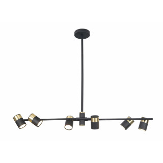 MAXlight PUMA P0409 wewnętrzna czarno złota lampa wisząca GU10 IP20