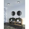 MAXLIGHT ROUNDY C0214 black ceiling lamp IP54 light color: 4000K