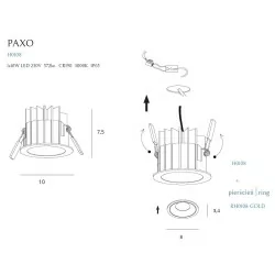 Maxlight PAXO H0108 OPRAWA WPUSTOWA IP 65