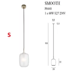 MAXLIGHT SMOOTH P0448/9/50 lama wisząca wewnętrzna żarówka E27