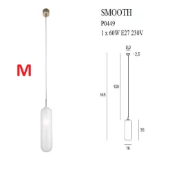 MAXLIGHT SMOOTH P0448/9/50 indoor hanging lamp E27 bulb