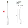 MAXLIGHT SMOOTH P0448/9/50 indoor hanging lamp E27 bulb
