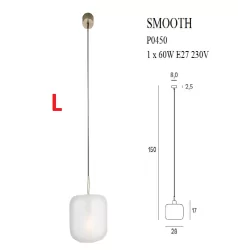 MAXLIGHT SMOOTH P0448/9/50 indoor hanging lamp E27 bulb