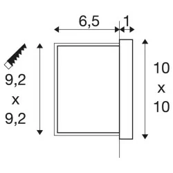 SLV CONCRETO EL 1006406/7 kinkiet zewnętrzny LED 3,2 W IP65 3000K