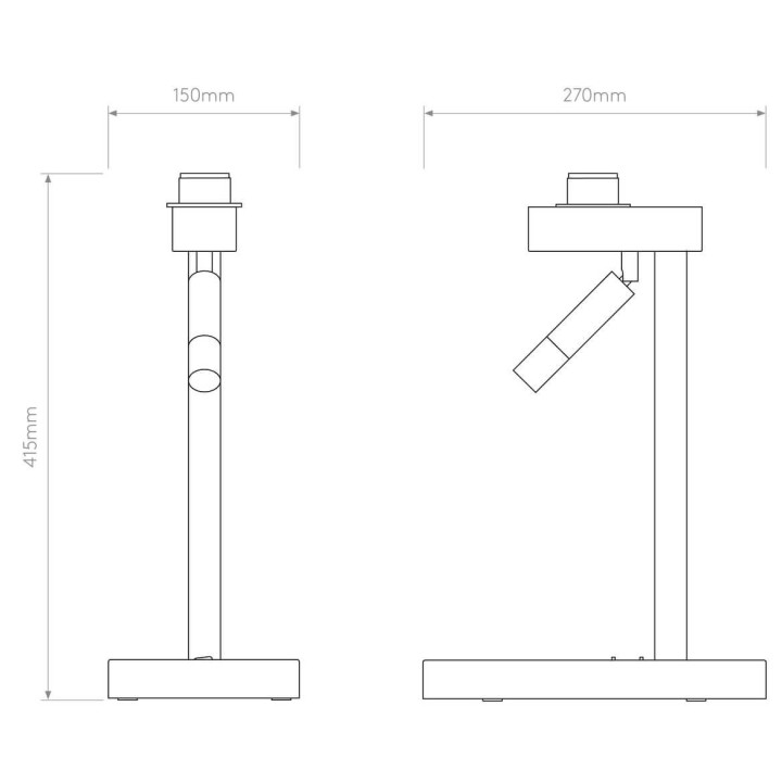 Lampa stołowa Astro Venn Table kolor brązowy, matowy nikiel