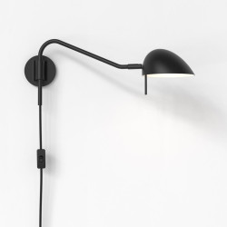 ASTRO wall lamp Serge white black 1476002/3, switch on the cable