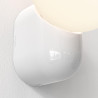 ASTRO Lyra 1472001 glossy white wall lamp with a round shade IP44