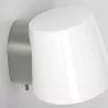 ASTRO Imari wall lamp, brown, matte nickel, with a round IP20 shade