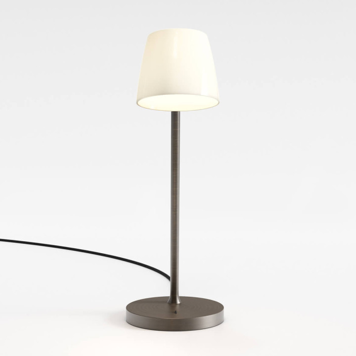 Astro Imari Desk lampka na biurko w kolorze brązowym lub matowy nikiel
