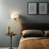 Astro Venn Reader LED wall lamp finished in matte nickel and bronze