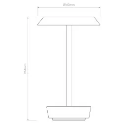 Astro Halo Portable to elegancka lampa stołowa, dostępna w 3 kolorach